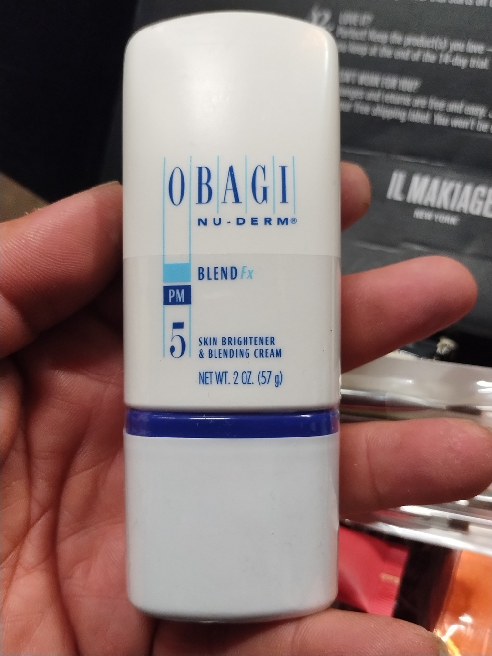 Obagi Nu-Derm Blend Fx PM Skin Brightener - White & Blue